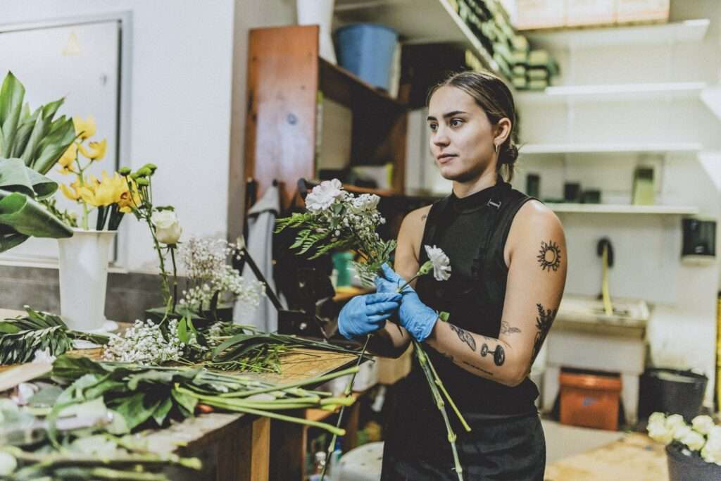 Xuncos floristería equipo trabajando 40